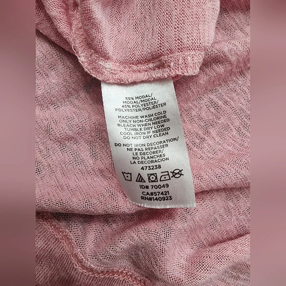 👕#010 Loft Vneck thin pink shirt size XS - Picture 7 of 8